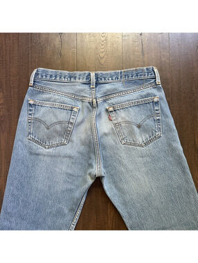 Redone 1998 Vintage Levi 501 0000 Jeans 32x28 Straight USA Cotton Men Unisx
